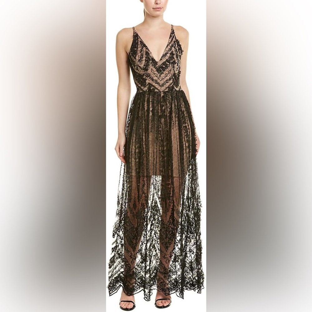 Dress the Population Black Lace Dress